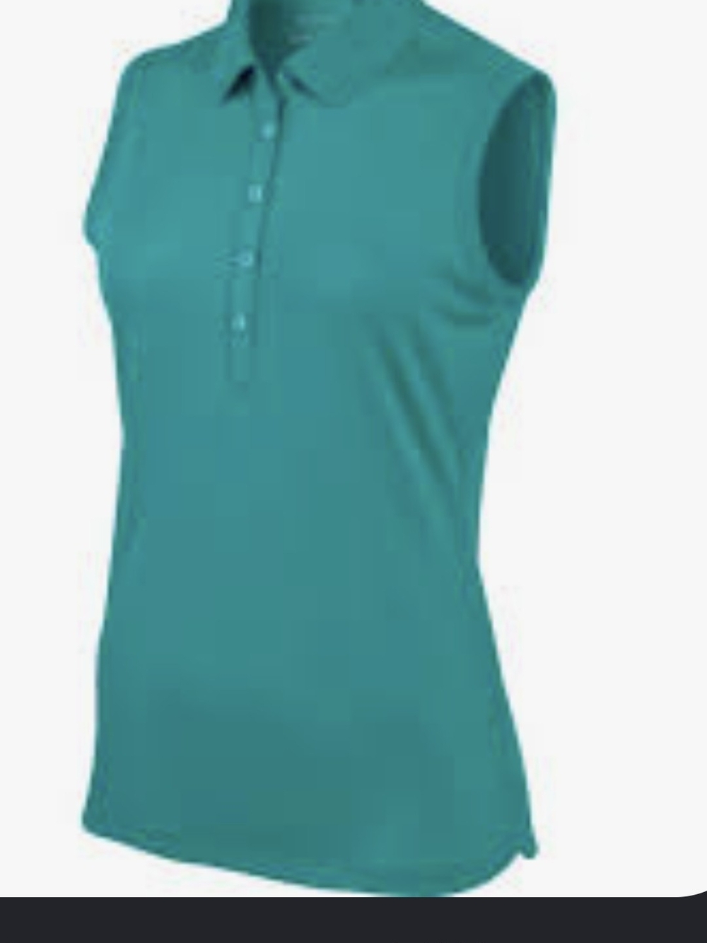 Nike Golf Victory Sleeveless Polo Tank Top in Teal XS